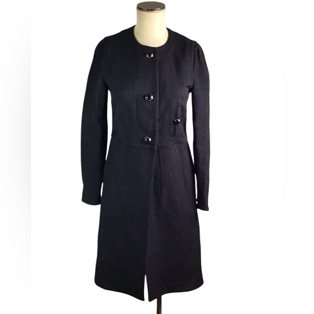 Marni Black Wool & Silk Coat , Sz 44, EUC